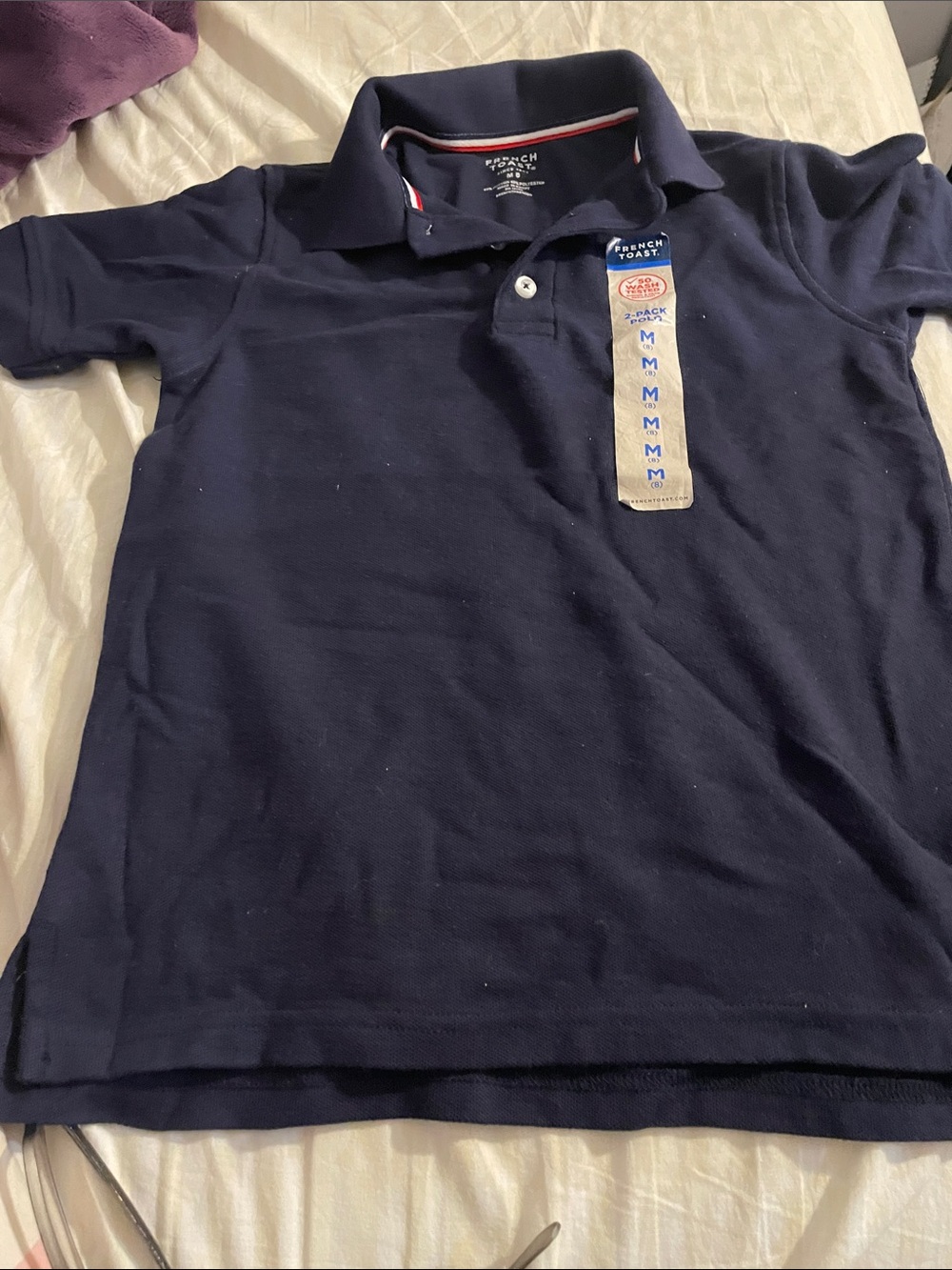 French Toast Boys' Navy Polo Shirt